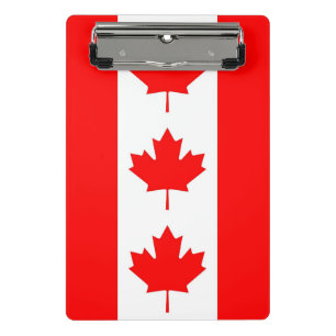 Minicarpeta De Pinza Miniportapapeles con bandera de Canadá