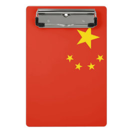 Minicarpeta De Pinza Miniportapapeles con bandera de China