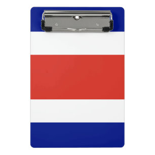 Minicarpeta De Pinza Miniportapapeles con bandera de Costa Rica