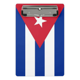 Minicarpeta De Pinza Miniportapapeles con bandera de Cuba