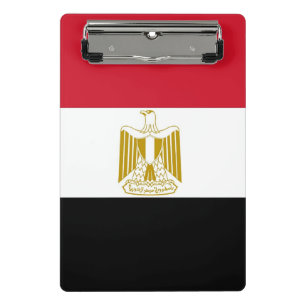 Minicarpeta De Pinza Miniportapapeles con bandera de Egipto