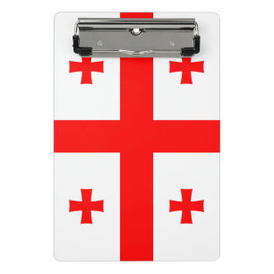 Minicarpeta De Pinza Miniportapapeles con bandera de Georgia