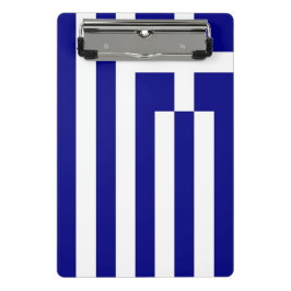Minicarpeta De Pinza Miniportapapeles con bandera de Grecia