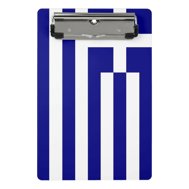 Minicarpeta De Pinza Miniportapapeles con bandera de Grecia (Anverso)