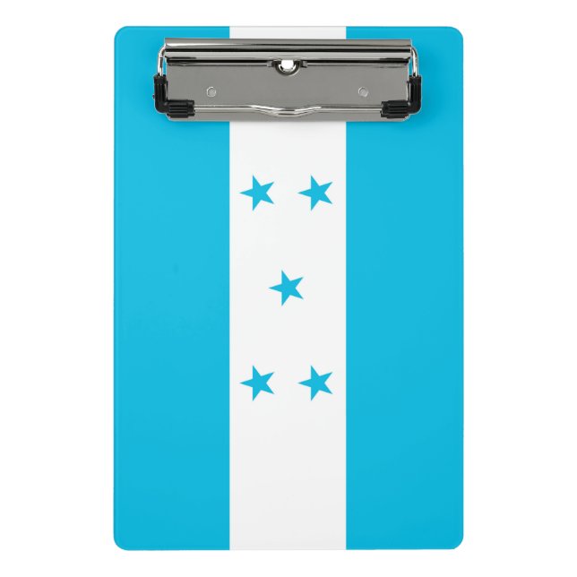 Minicarpeta De Pinza Miniportapapeles con bandera de Honduras (Anverso)