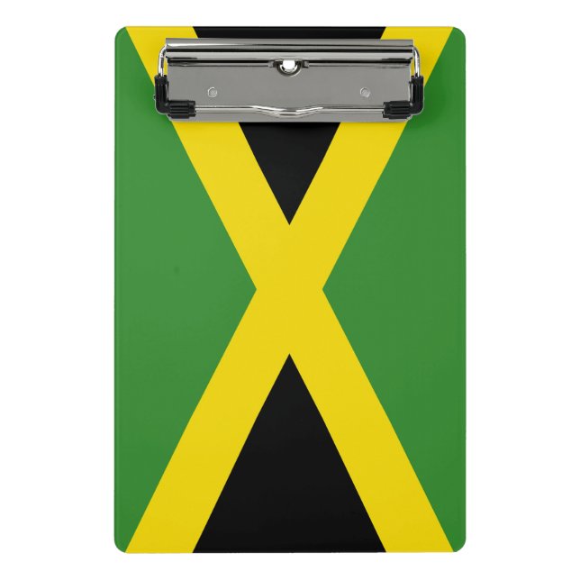Minicarpeta De Pinza Miniportapapeles con bandera de Jamaica (Anverso)