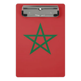 Minicarpeta De Pinza Miniportapapeles con bandera de Marruecos