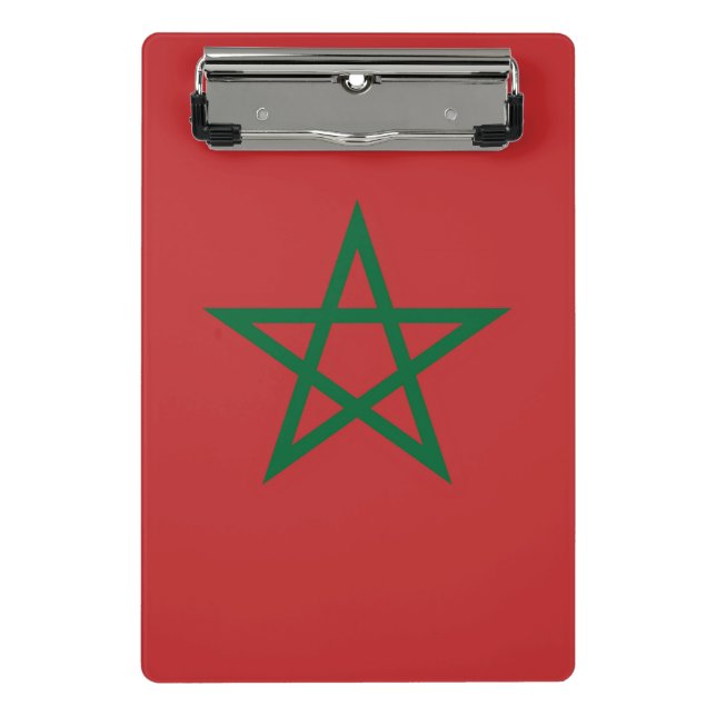 Minicarpeta De Pinza Miniportapapeles con bandera de Marruecos (Anverso)