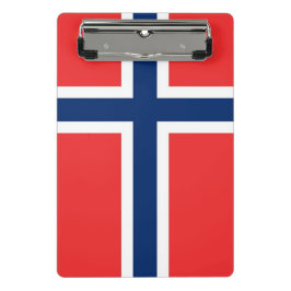 Minicarpeta De Pinza Miniportapapeles con bandera de Noruega