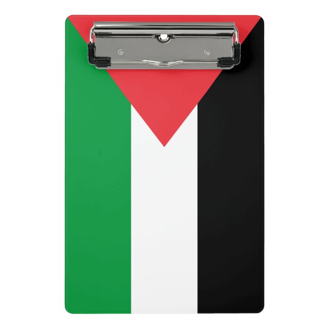 Minicarpeta De Pinza Miniportapapeles con bandera de Palestina (Anverso)