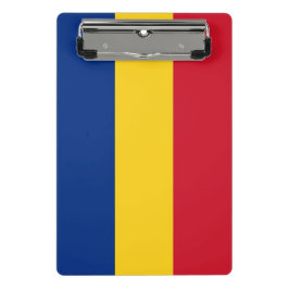 Minicarpeta De Pinza Miniportapapeles con bandera de Rumania