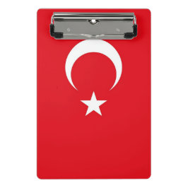 Minicarpeta De Pinza Miniportapapeles con bandera de Turquía
