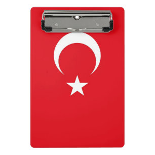 Minicarpeta De Pinza Miniportapapeles con bandera de Turquía