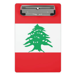 Minicarpeta De Pinza Miniportapapeles con bandera del Líbano