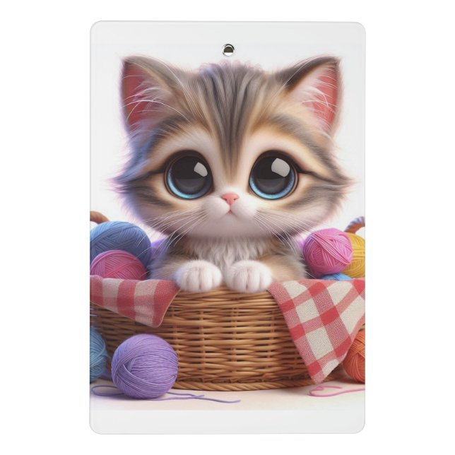 Minicarpeta De Pinza Miniportapapeles de Cat Cute (Reverso)