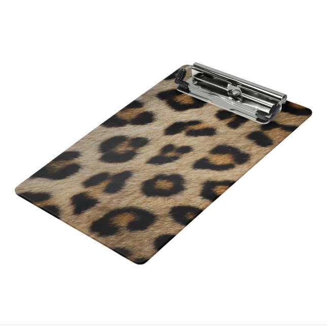 Minicarpeta De Pinza Moda de impresión animal de piel de leopardo de la (Angulado 3)