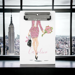 Minicarpeta De Pinza Moda de la Moda de la mujer con flores de bolso ne