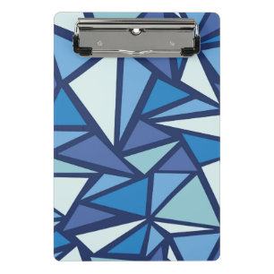 Minicarpeta De Pinza Modelo azul abstracto de Crsytal del hielo