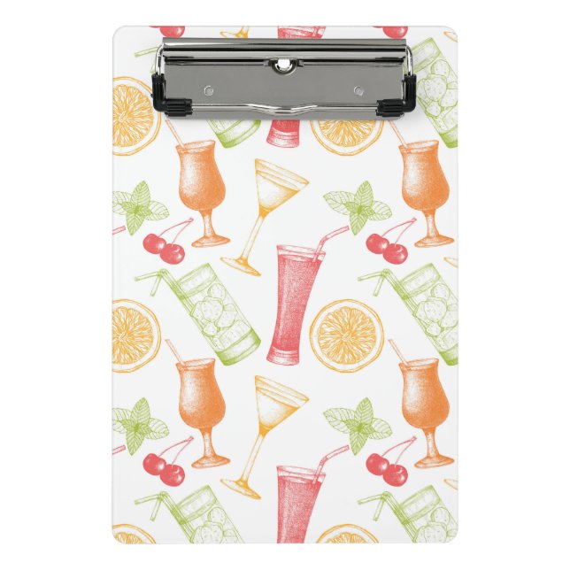 Minicarpeta De Pinza Modelo bosquejado del cóctel (Anverso)