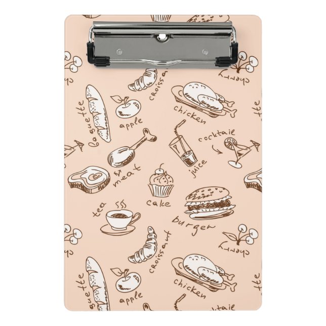 Minicarpeta De Pinza Modelo con la comida (Anverso)