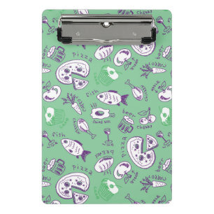 Minicarpeta De Pinza Modelo con la comida