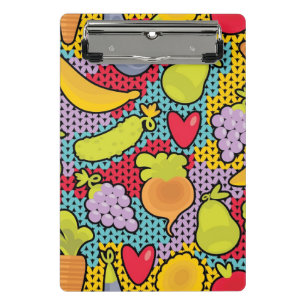 Minicarpeta De Pinza Modelo con las frutas y verduras
