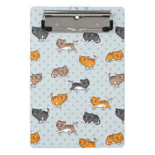Minicarpeta De Pinza modelo con los gatos divertidos