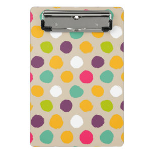 Minicarpeta De Pinza Modelo de lunar a mano