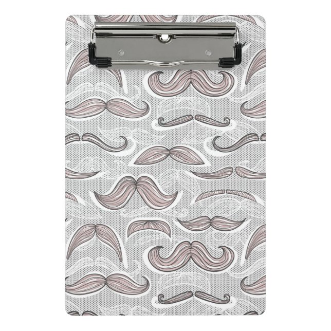 Minicarpeta De Pinza Modelo de moda del bigote (Anverso)