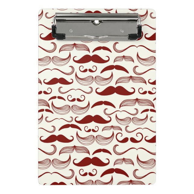 Minicarpeta De Pinza Modelo del bigote, estilo retro 3 (Anverso)