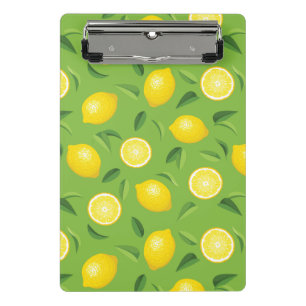Minicarpeta De Pinza Modelo del fondo de los limones
