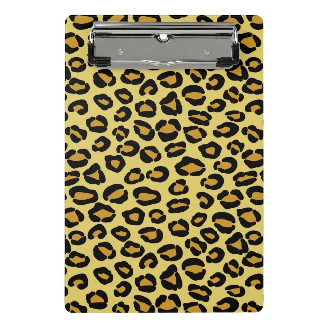 Minicarpeta De Pinza Modelo del leopardo (Anverso)