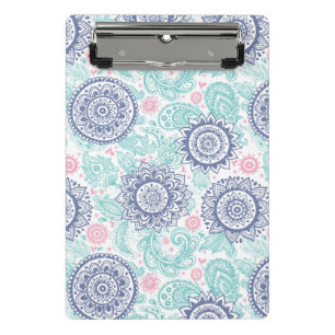 Minicarpeta De Pinza Modelo étnico de Paisley