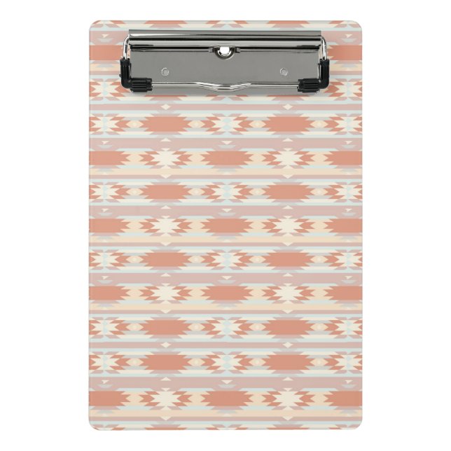 Minicarpeta De Pinza Modelo geométrico en el estilo azteca 3 (Anverso)