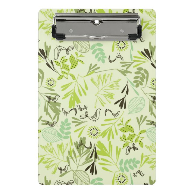 Minicarpeta De Pinza modelo que exhibe pequeños pájaros de bebé (Anverso)