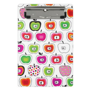 Minicarpeta De Pinza Modelo retro lindo de la manzana
