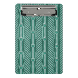 Minicarpeta De Pinza Modelo verde azulado ornamental
