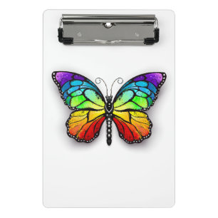 Minicarpeta De Pinza Monarca de mariposa arcoiris