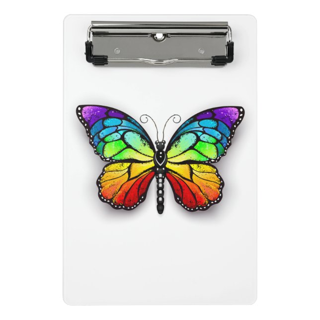 Minicarpeta De Pinza Monarca de mariposa arcoiris (Anverso)