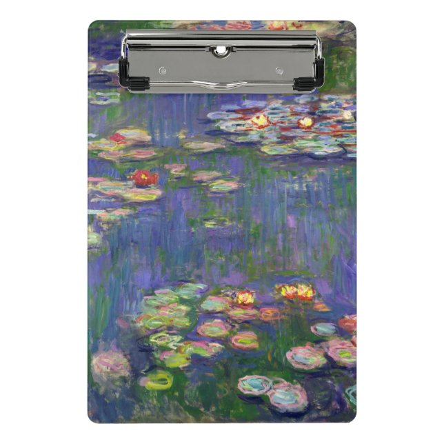 Minicarpeta De Pinza Monet Water Lilies Masterpiece Pintura (Anverso)