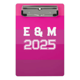 Minicarpeta De Pinza "Monogramo de personalizable y años