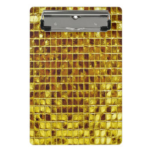 Minicarpeta De Pinza Mosaicos de oro Elegante lujo moderno