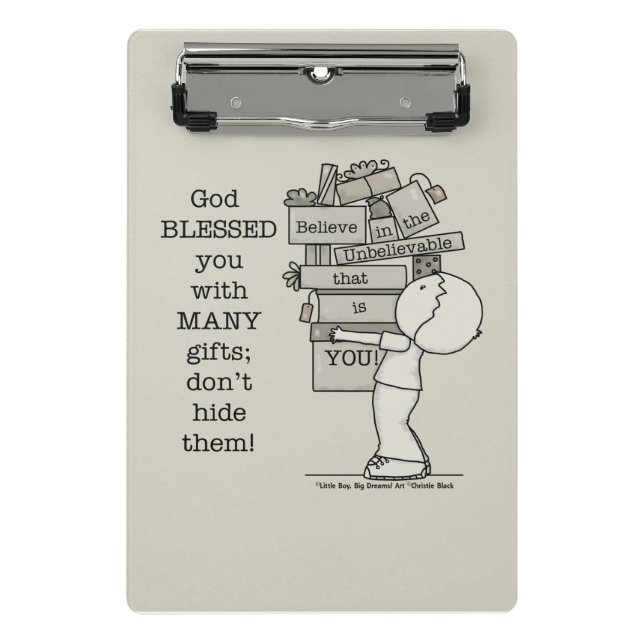 Minicarpeta De Pinza Mostrar tus regalos (Anverso)