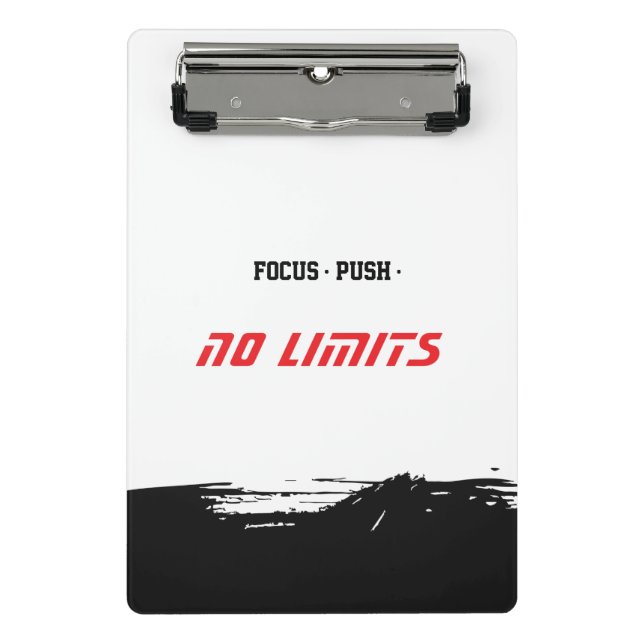 Minicarpeta De Pinza Motivational Fitness White (Anverso)