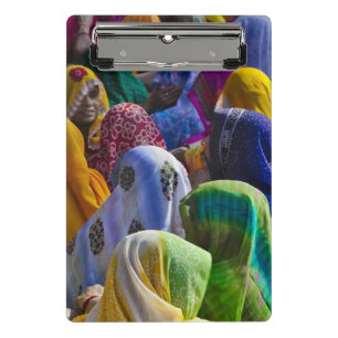 Minicarpeta De Pinza Mujeres en saris coloridos se reúnen