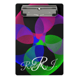 Minicarpeta De Pinza Multi Color Fusion Geometric Mini Clipboard