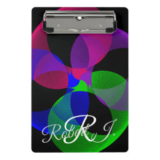 Minicarpeta De Pinza Multi Color Fusion Geometric Mini Clipboard