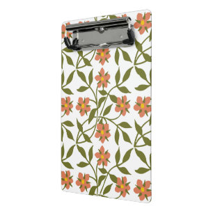 MINICARPETA DE PINZA NARANJA FLOWERS