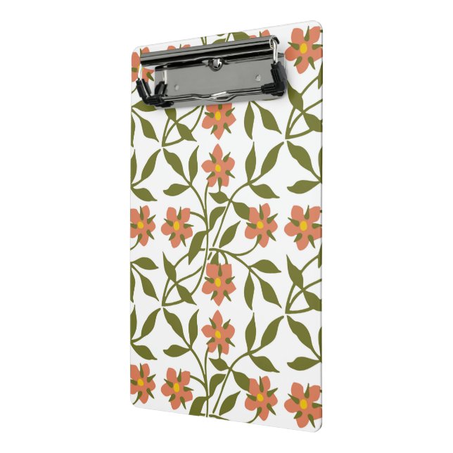 MINICARPETA DE PINZA NARANJA FLOWERS (Angulado 2)