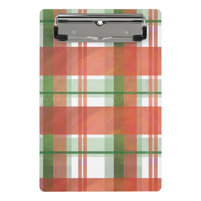 Minicarpeta De Pinza Navidades de Madras Plaid (Anverso)